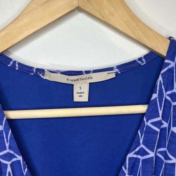 41 Hawthorn Womens‎ Geometrical Pattern Wrap Dress Size Small Belted - Picture 5 of 5